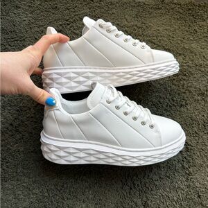 White Fashion Sneakers -Size 7.5
